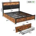 Łóżko-loft-metalowe-tapicerowane-Dąb-wędzony2.jpg.webp