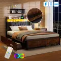 Łóżko-loft-metalowe-tapicerowane-Dąb-wędzony5.jpg.webp