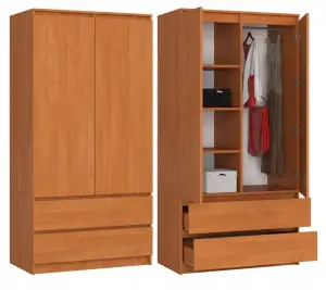 Szafa garderoba 2 Drzwiowa 90cm Olcha
