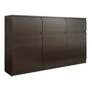 Komoda 98 cm 3 Szuflady WENGE