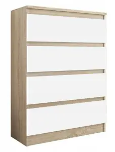 Komoda 70cm 4 Szuflady SONOMA Biały