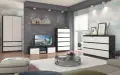 Szafa-garderoba-90cm-2d-2sz-wenge-mix-bialy-B-9-Typ-drzwi-Uchylne.webp