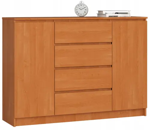 KOMODA-SZAFA-140cm-4-SZUFLADY-2-DRZWI-OLCHA-DUZA.webp