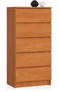 Duża komoda Olcha 5 Szuflad 60 cm