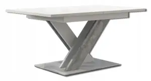 Nowoczesny Stół Rozkładany do Jadalni Jasny Beton 140-180