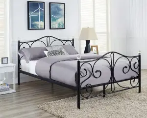 Łóżko Metalowe Podwójne CRISTAL 120x200