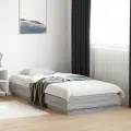 Łóżko_Mlodziezowe_90x200_biale_czarne_szare_Dab_z_ledami
