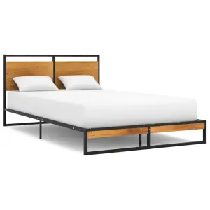 Łóżko Metalowe Młodzieżowe LOFT Classic 2 120x200 Dąb