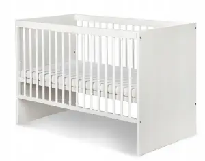 LittleSky Dalia łóżeczko dziecięce 120x60 Biały-popiel