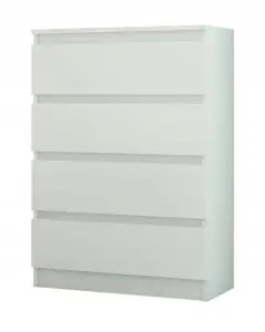 Komoda Biała 70cm 4 Szuflady 