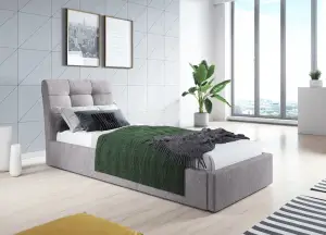Łóżko tapicerowane ALDI 90x200 z pojemnikiem podnoszone