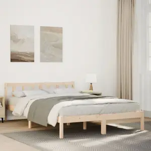 Łóżko sosnowe 160x220 Drewniane Małżeńskie